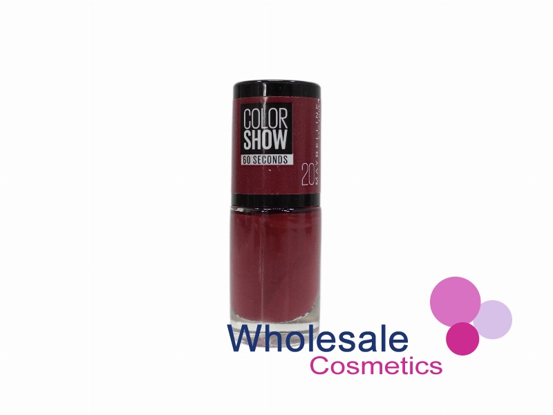 8 x Maybelline Colorshow 60 Seconds Nail Polish - 20 BLUSH BERRY