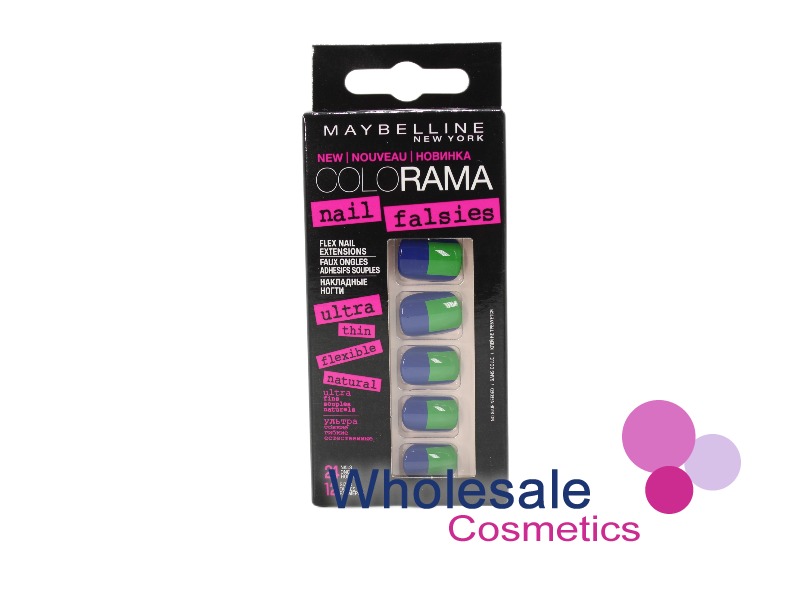6 x Maybelline Colorama Nail Falsies False Nails - 08 SIDE SQUARED