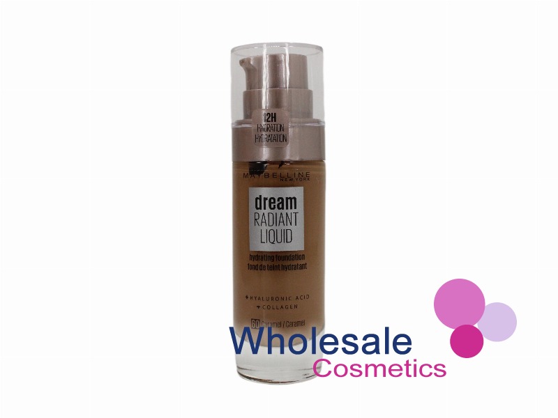 6 x Maybelline Dream Radiant Liquid Foundation + Hydrating Foundation - 60 CARAMEL