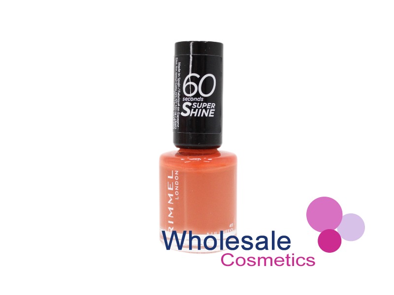 9 x Rimmel 60 Seconds Super Shine Nail Polish - 411 A LIL CHEEKY