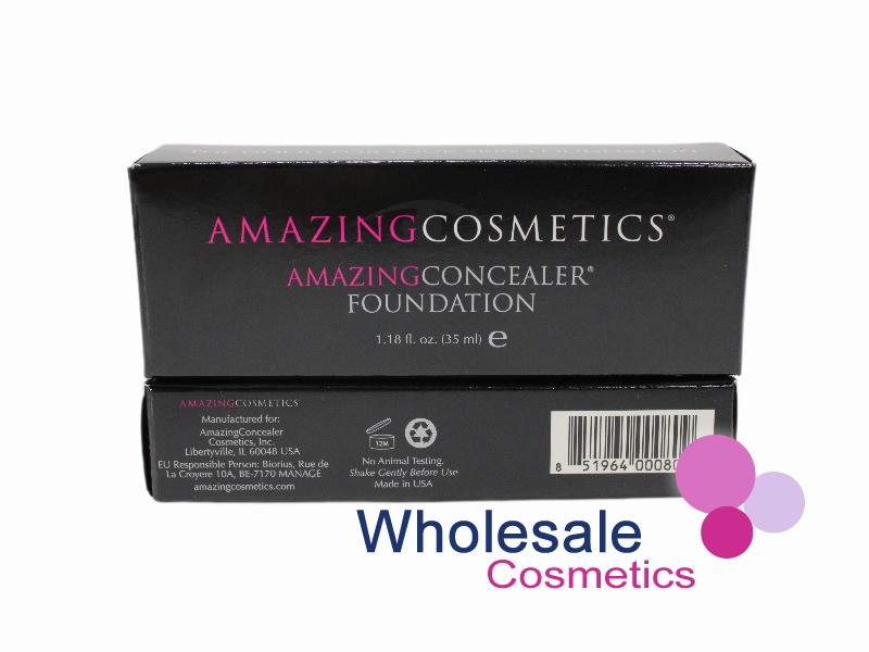 5 x Amazing Cosmetics Amazing Concealer Foundation - MEDIUM BEIGE