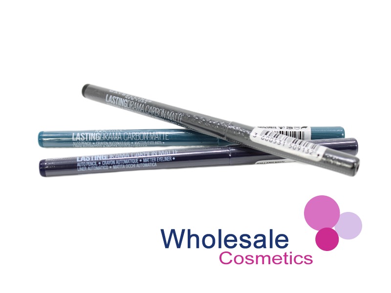 12 x Maybelline Lasting Drama Carbon Matte Eyeliner - ASSORTED