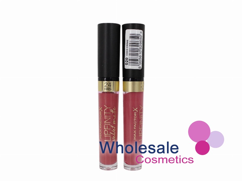 12 x Max Factor Lipfinity Velvet Matte Lip Colour - 020 COCO CREME