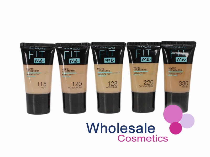1 x Maybelline Fit Me Matte & Poreless Liquid Foundation 18ml - 35pc Display Set