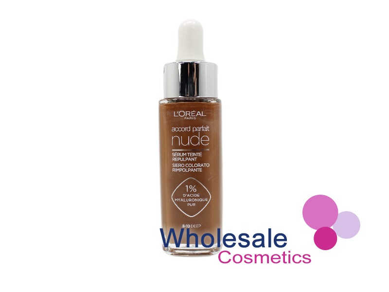6 x L'Oreal Paris Accord Parfait Nude Tinted Plumping Serum EU - 8-10 DEEP