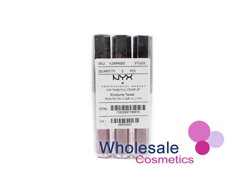 9 x NYX Professional Makeup Slip Tease Lip Color - 02 MADAME TEASE