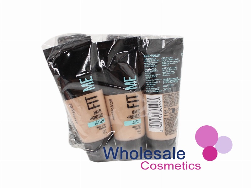 6 x Maybelline Fit Me Matte & Poreless Liquid Foundation - 122 CREAMY BEIGE