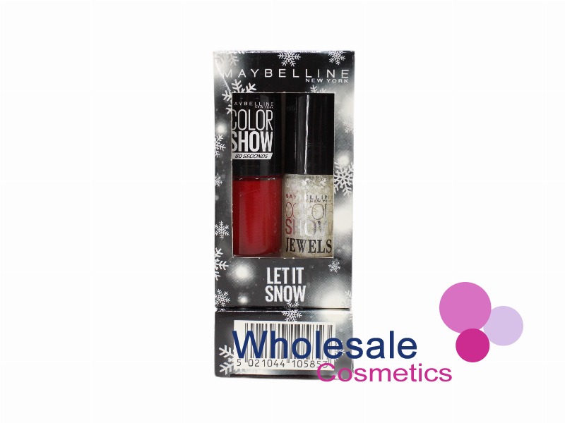 6 x Maybelline Colorshow Have Your Self A Merry Little Mani Duo Nail Polish - LET IT SNOW