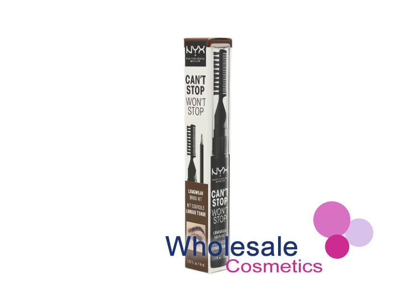 6 x NYX Can't Stop Won't Stop Longwear Brow Kit - 06 BRUNETTE