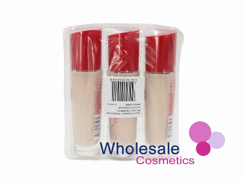 6 x Rimmel Lasting Finish 25Hr Foundation With Comfort Serum - 050 FAIR PORCELAIN