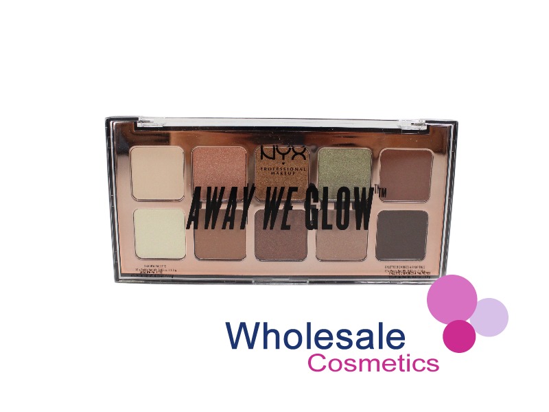 3 x NYX Professional Makeup Away We Glow Shadow Palette - 02 HOOKED ON GLOW