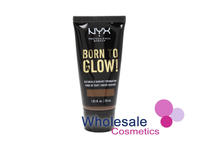 6 x NYX Professional Born to Glow Radiant Foundation - CHESTNUT