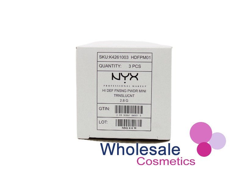 6 x NYX Professional HD Finishing Powder Mini - 01 TRANSLUCENT