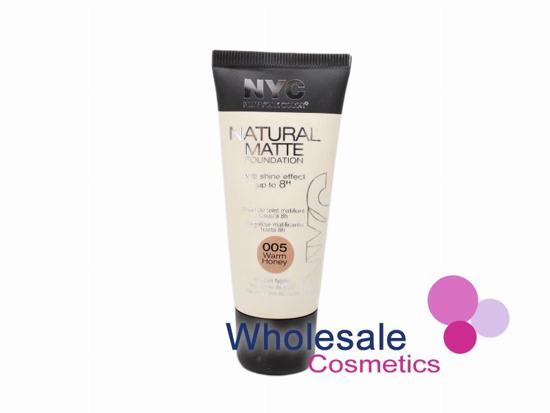 6 x NYC Natural Matte Foundation 30ml - 005 WARM HONEY