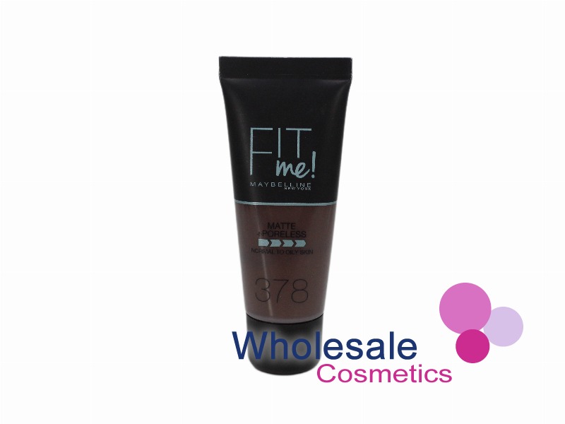 6 x Maybelline Fit Me Matte & Poreless Liquid Foundation - 378 COOL ESPRESSO