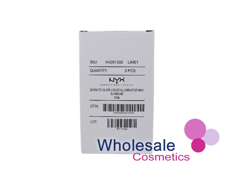 9 x NYX Professional Makeup Born To Glow Liquid Iluminator 13ml - 01 SUNBEAM