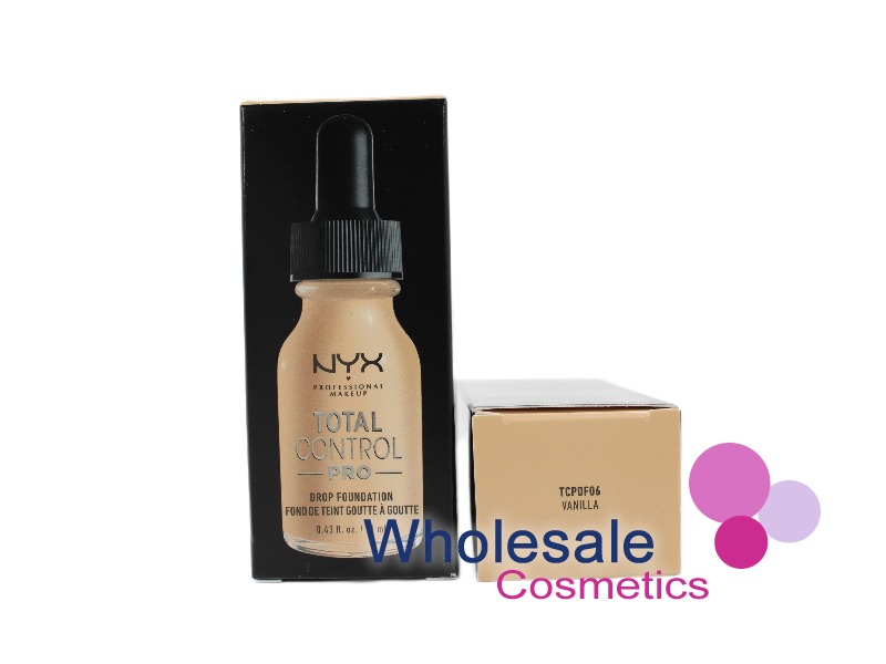 6 x NYX Total Control Drop Pro Foundation - 06 VANILLA
