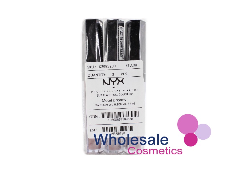 9 x NYX Professional Makeup Slip Tease Lip Color - 08 MOTEL DREAMS