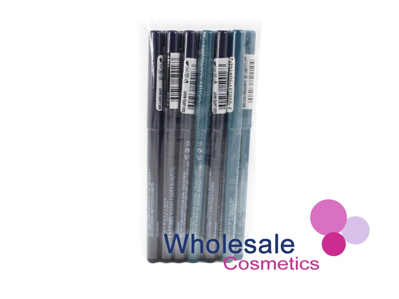 12 x Maybelline Lasting Drama Carbon Matte Eyeliner - ASSORTED
