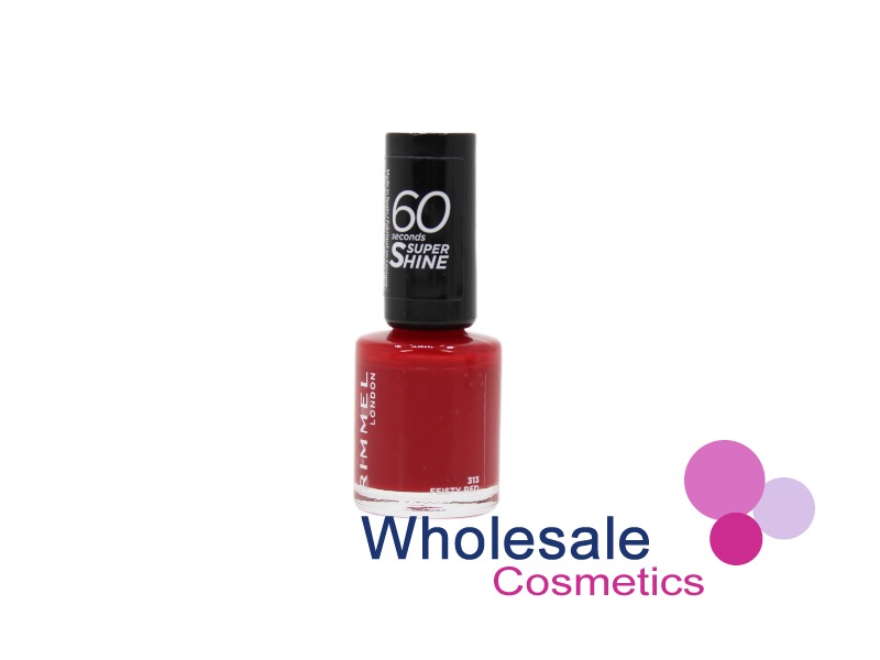 9 x Rimmel Nail Polish 60 Seconds - 313 FIESTY RED
