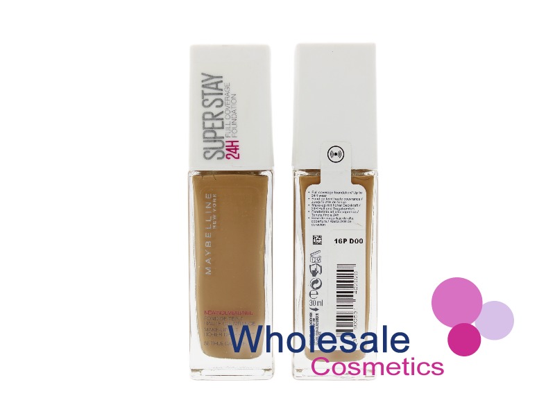 6 x Maybelline SuperStay 24Hr Full Coverage Foundation - 58 TRUE CARAMEL