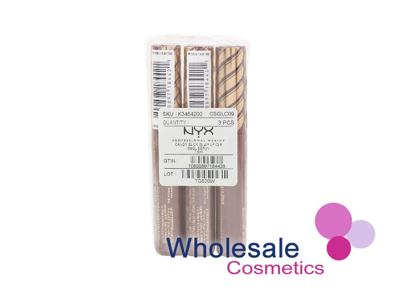 9 x NYX Professional Makeup Candy Slick Glowy Lip Gloss - 09 SINGLE SERVING