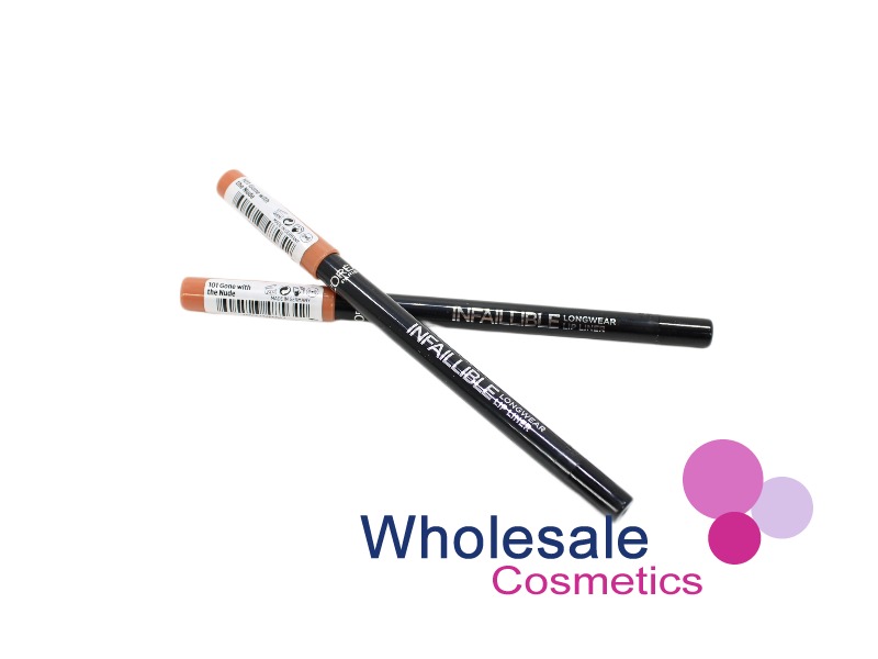 12 x L'Oreal infallible Longwear Lip Liner - 101 GONE WITH NUDE