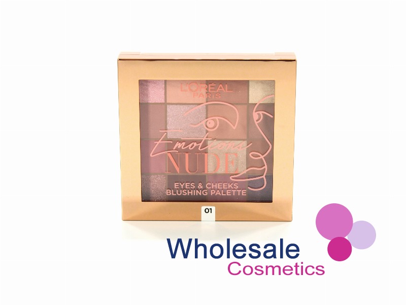 6 x L'Oreal Paris Emotions Nude Eyes & Cheeks Blushing Palette - 01